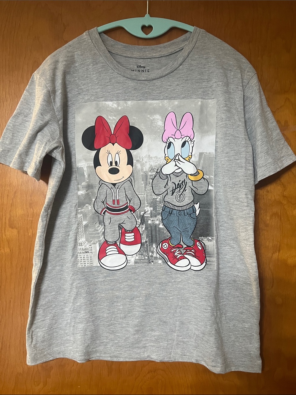 Disney Gray Tee with Minnie and Daisy